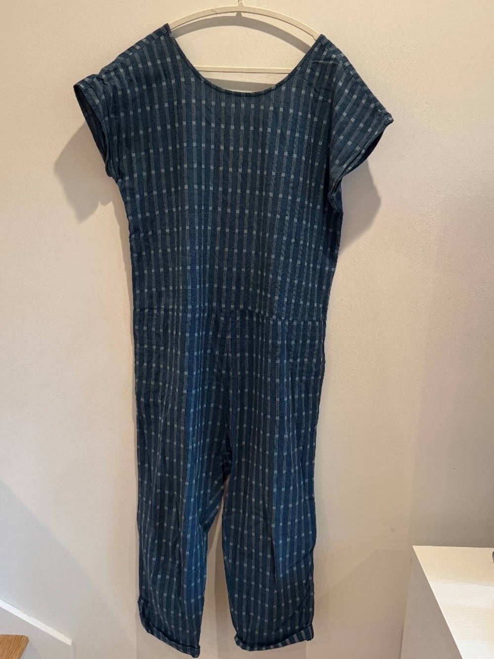Ace and Jig- Compass Turnaround Jumpsuit- Indigo stripe